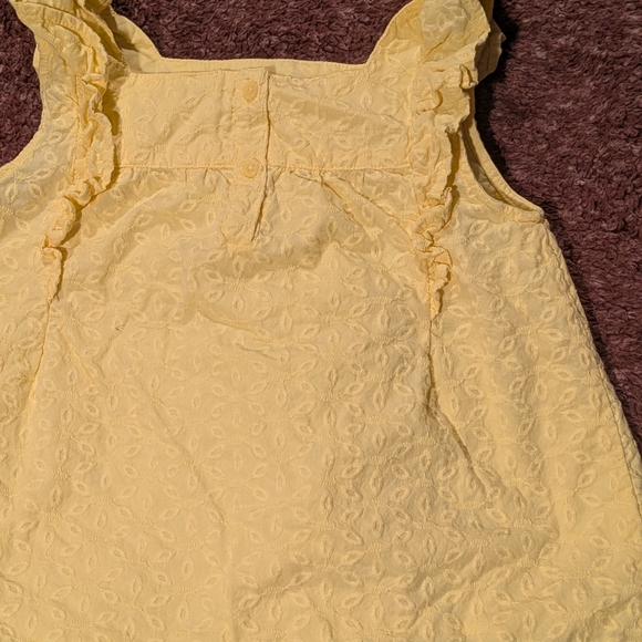 Yellow Ruffled Kids Top - Picture 4 of 6